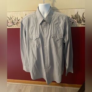 Sheplers Western Button-Up Shirt in Light Blue